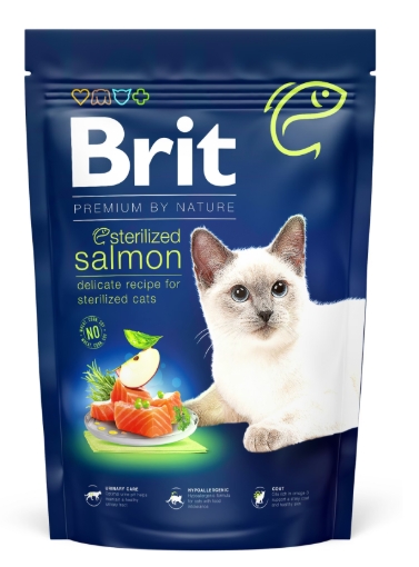 Brit - Dry Food - For Cats - 300 gm - Sterilized - Salmon