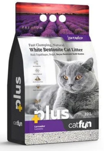 Plus - Cat Fun - Cat Litter - 10 L - Lavender