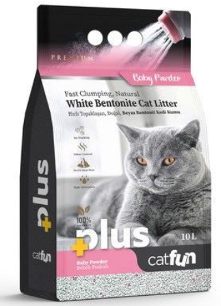 Plus - Cat Fun - Cat Litter - 10 L - Baby Powdr