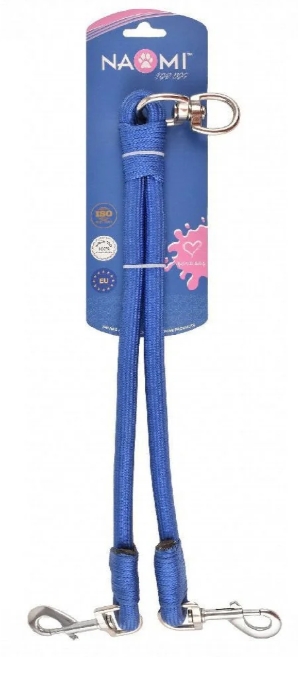 Naomi - Dog Leash Double - Blue - S