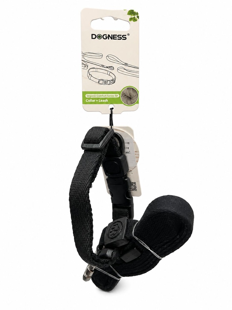 Dogness - Modal - Harness + Leash - M - Black
