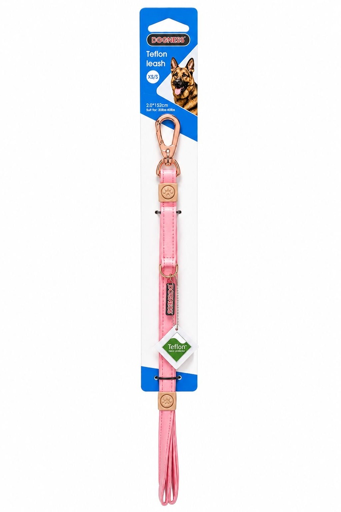 Dogness - Elegant Leash - XS/S - Pink