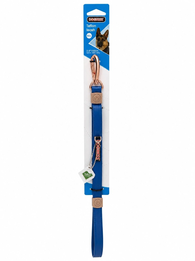 Dogness - Elegant Leash - M/L - Blue
