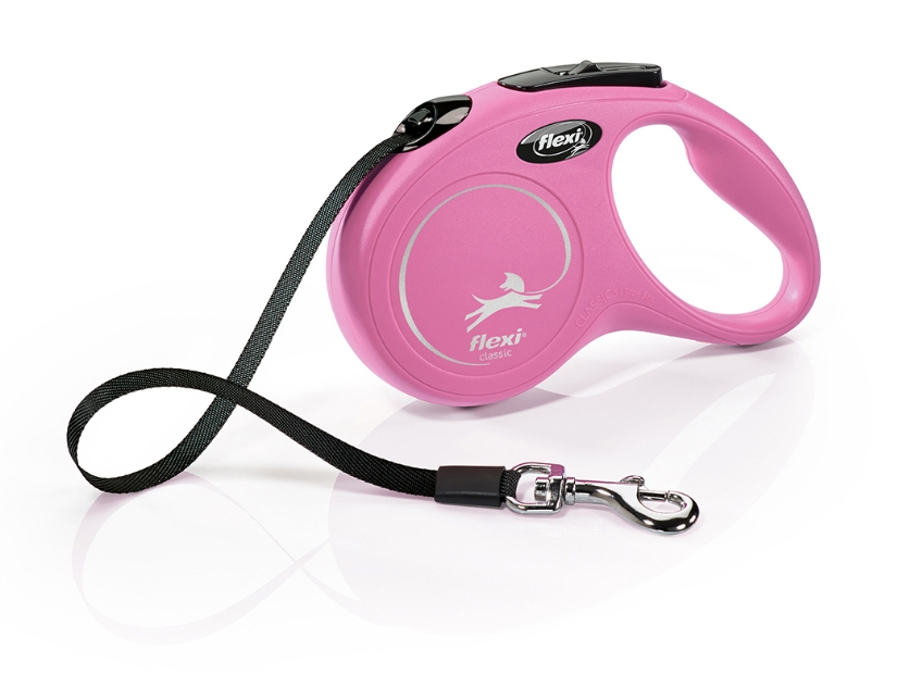 Flexi - New Classic - S - 5M Tape 15 Kg - Pink