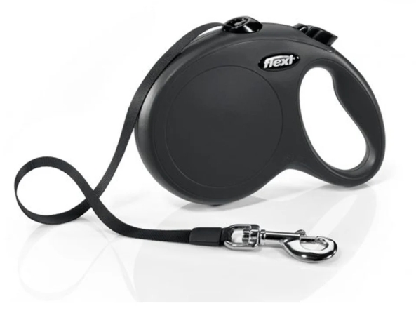 Flexi - New Classic - L - 5M Tape 50 Kg - Black