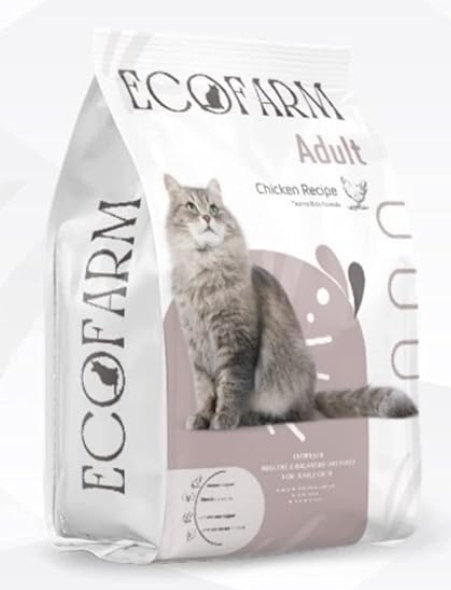 Ecofarm - Dry Food - For Adult Cats - 4 kg - Chicken