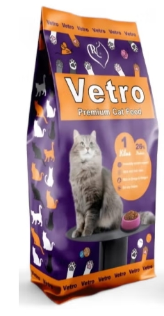 Vetro - Dry Food - For Adult Cats - 1 kg - Protein 26%