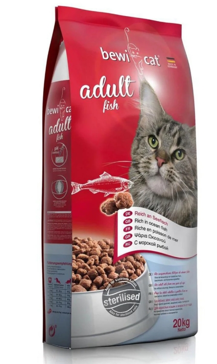 Bewi Cat - Dry Food - 20 kg - Sterilized - Fish