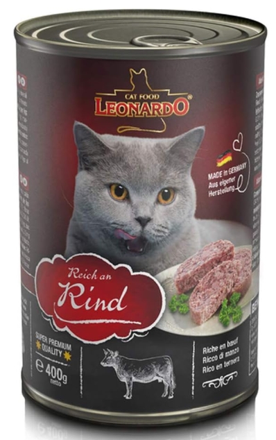 Leonardo - Can 400 gm - Adult Cats - Rind