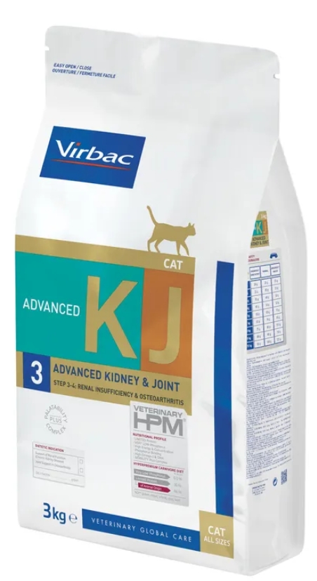 Virbac - Dry Food - For Cats - 3 kg - Kidney & Joint