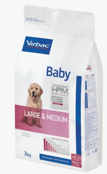 Virbac - Dry Food - For Dogs - 3 kg - Baby Large & Medium