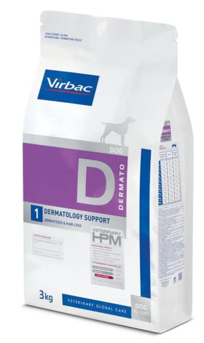 Virbac - Dry Food - For Dogs - 3 kg - Dermatology Support