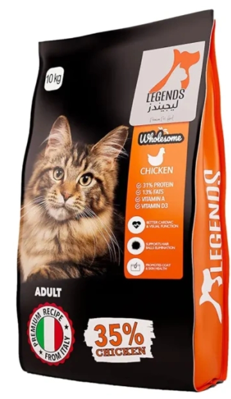 Legends - Dry Food - For Adult Cats - 10 kg - Chicken