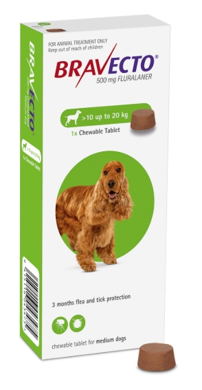 [8000741] Bravecto - Dogs Healthy - 10KG : 20KG - (500MG )