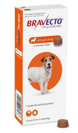 Bravecto - Dogs Healthy - 4.5KG : 10KG - (250MG )