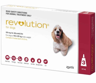 Zoetis - Revolution Puppy - Protection Against Fleas - 3 Doses