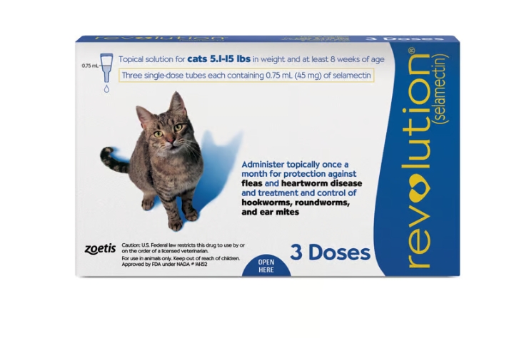 [8000759] Zoetis - Revolution Cat - Protection Against Fleas - 3 Doses