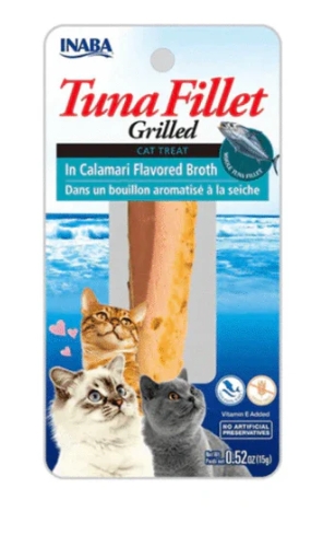 Inaba - Cat Treats - Tuna Fillet - 15 gm - Calamari