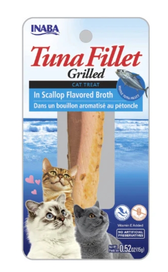 Inaba - Cat Treats - Tuna Fillet - 15 gm - Scallop