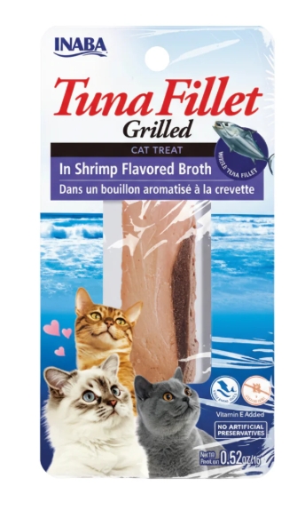 Inaba - Cat Treats - Tuna Fillet - 15 gm - Shrimp