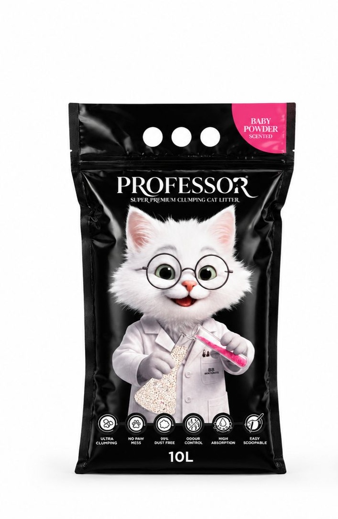 Professor - Cat Litter - 10 L - Baby Powder
