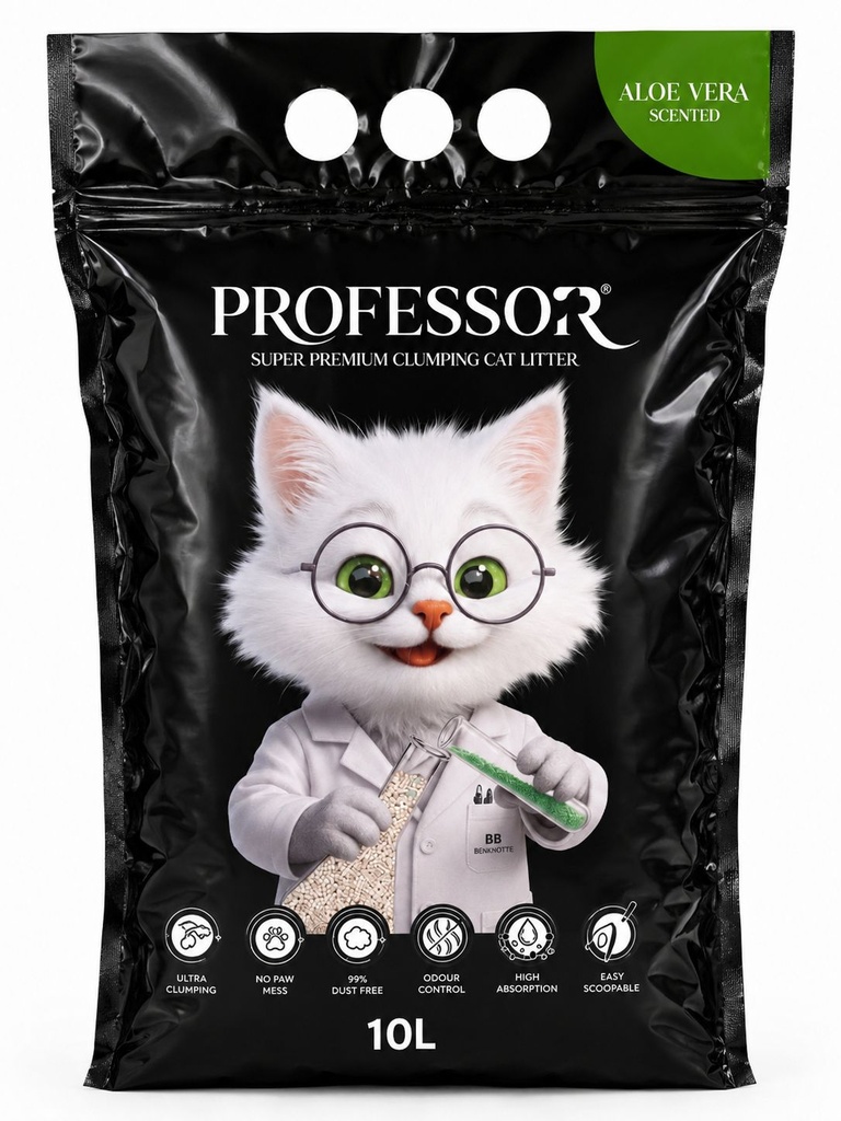 Professor - Cat Litter - 10 L - Aloe Vera