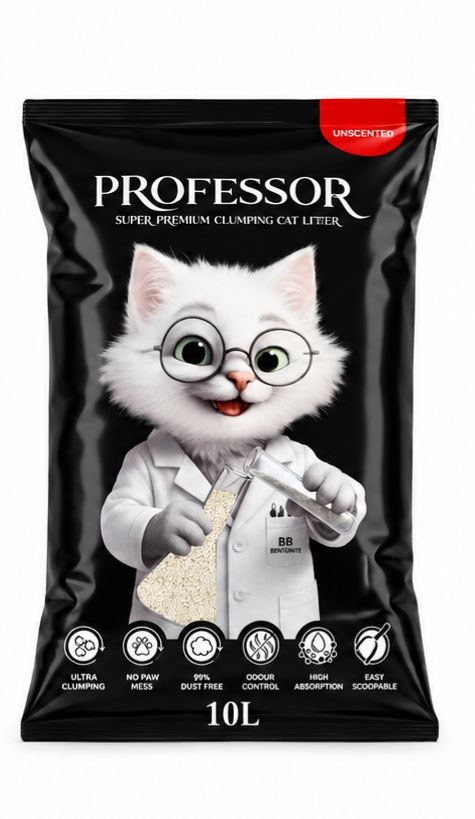 Professor - Cat Litter - 10 L - Unscented