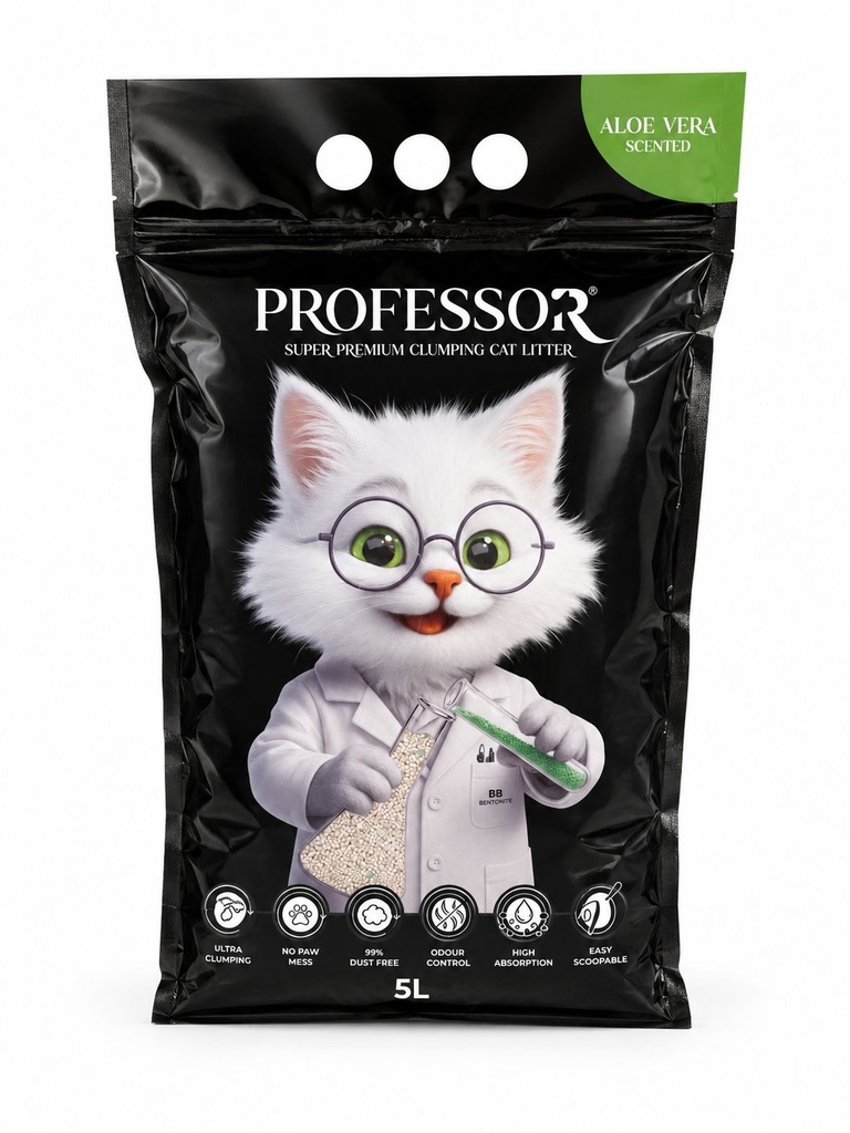 Professor - Cat Litter - 5 L - Aloe Vera