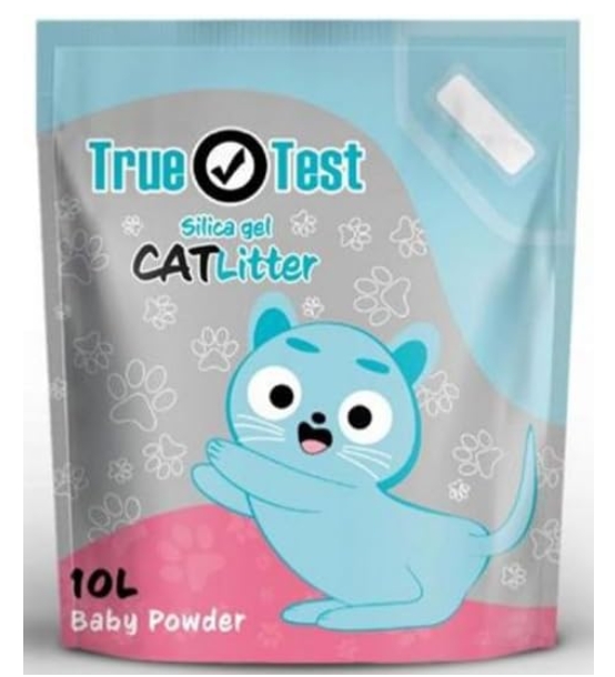 True Test - Cat Litter - Silica Gel - 10 L - Baby Powder