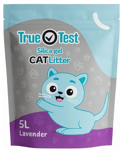 True Test - Cat Litter - Silica Gel - 5 L - Lavender