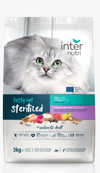 Internutri - Dry Food - For Adult Cats - 3 kg - Sterilized - Tuna