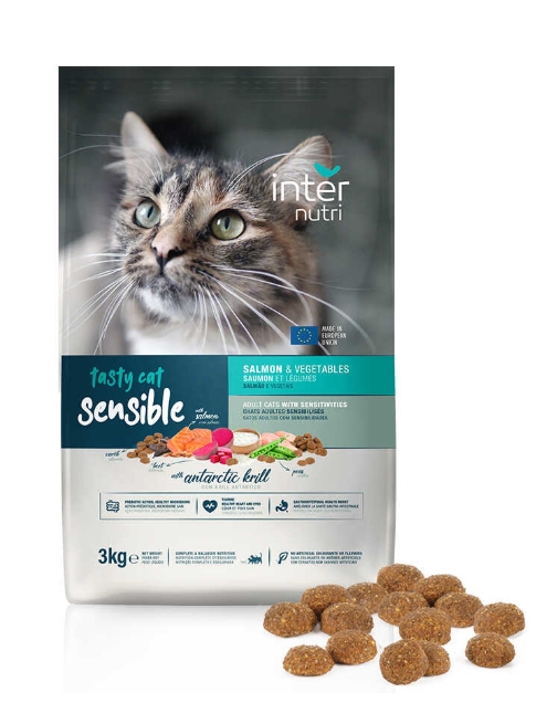 Internutri - Dry Food - For Adult Cats - 3 kg - Sensible - Salmon