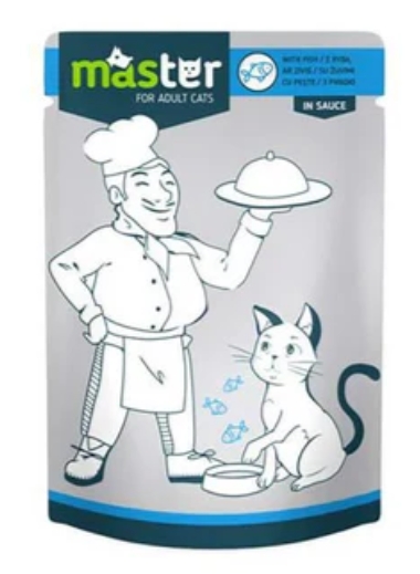 Master - Cat Food - For Adult - Pouch 80 gm - Fish