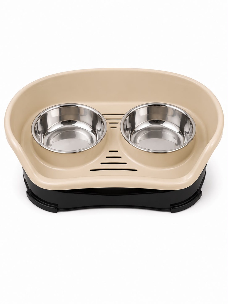 Stainless Steel Pet Double Bowl - ( MM-A13-22 )