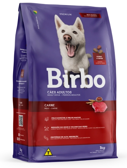 Birbo - Dry Food - For Adult Dogs - 1 kg - Meat