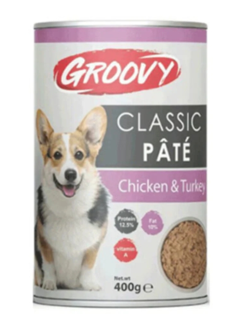 Groovy - Can 400 gm - Adult Dogs - Chicken & Turkey