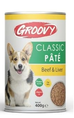 Groovy - Can 400 gm - Adult Dogs - Beef & Liver