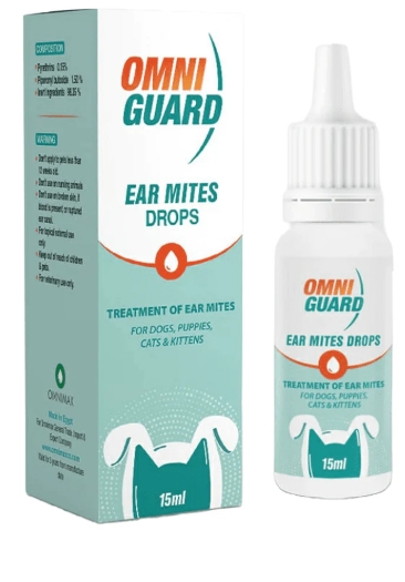 Omni Guard - Ear Mites Drops - 150 Ml