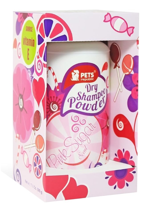 Pets Republic - Dry Shampoo - 500 gm - Pink Sugar Scent