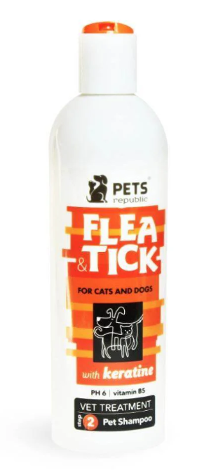 Pets Republic - Flea + Tick - With Keratine