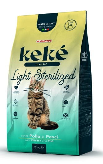 KeKe - Dry Food - For Adult Cats - 5 kg - Classic - Light Sterilised