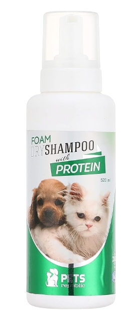 Pets republic Dry Foam Shampoo Protein 520ml