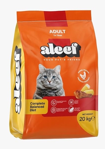 Aleef - Dry Food - For Adult Cats - 20 kg - Animal Proten