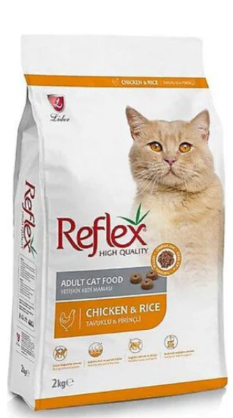 Reflex - Dry Food - For Adult Cats - 2 kg - Chicken & Rice
