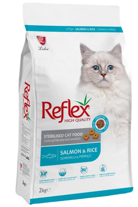 Reflex - Dry Food - For Adult Cats - 2 kg - Salmon & Rice - Sterilised