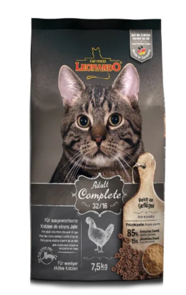 Leonardo - Dry Food - For Adult Cats - Complete 32/16 - 7.5 kg - Chicken