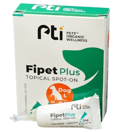 Pti - Pets Organic Wellness - Fipet Plus - Spot-On - For Dogs ( L ) - 20-40 Kg - 3.5 Ml