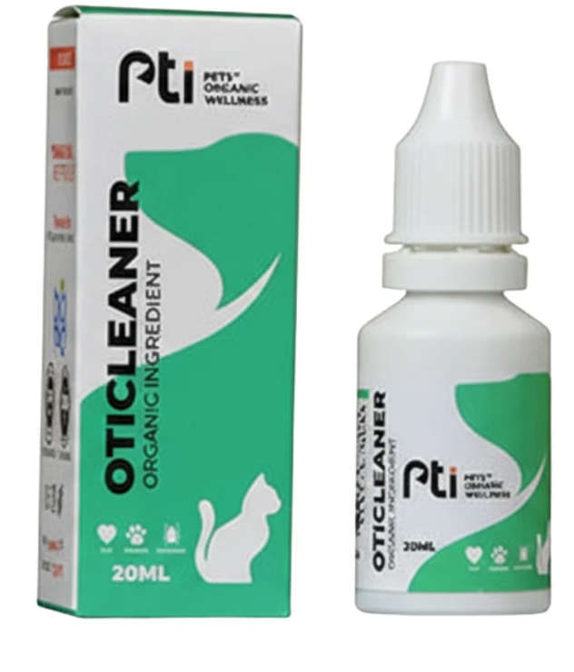 Pti - Pets Organic Wellness - Oticleaner - Cats - 20 Ml
