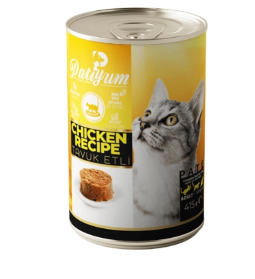 [2969] Patiyum  Can Food Pate Chicken & Veg Recipe for Adult Cat 400 g - 24 PCS /  Packet