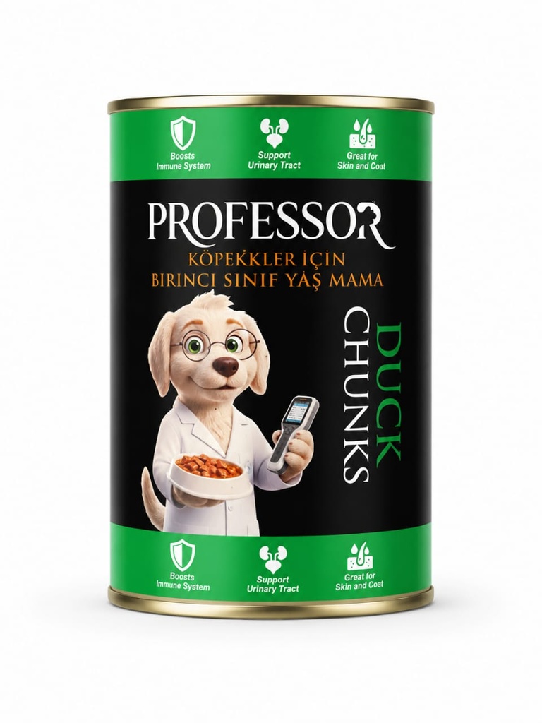 [2991] Professor Chunks Can Food For Adult Dog - Duck 400 GM